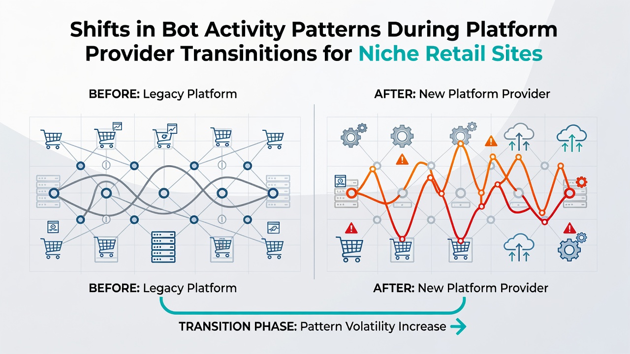 Shifts in Bot Activity Patterns During Platform Provider Transitions for Niche Retail Sites